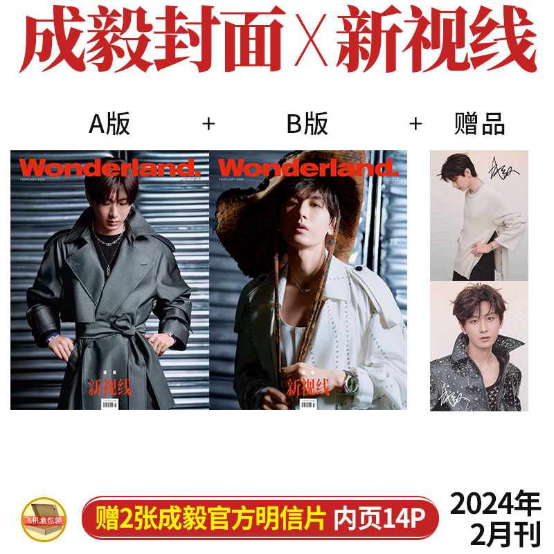 现货时装男士 12月成毅A/B版封面+赠4张官方签名小卡时装男士杂志2024年十二月/COSMO/ELLE/新视线/睿士/时尚先生 fine-图2