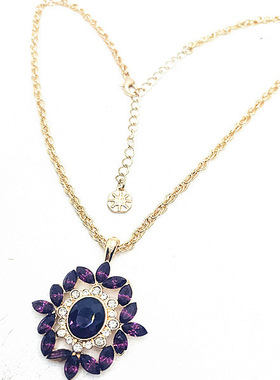 打标玻璃项链时尚满钻