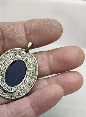 41满29元包邮  复古宫廷美人头项链坠