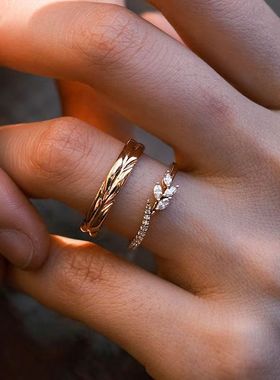 稻子熟了&金秋麦穗！轻奢感戒指