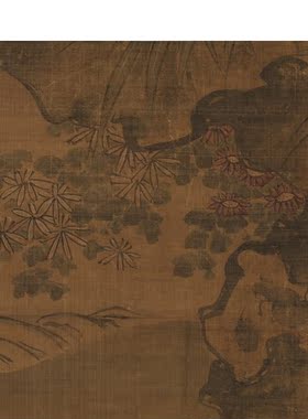 明代陶成菊花双兔图轴传统工笔国画花鸟名画复制微喷打印临摹画稿