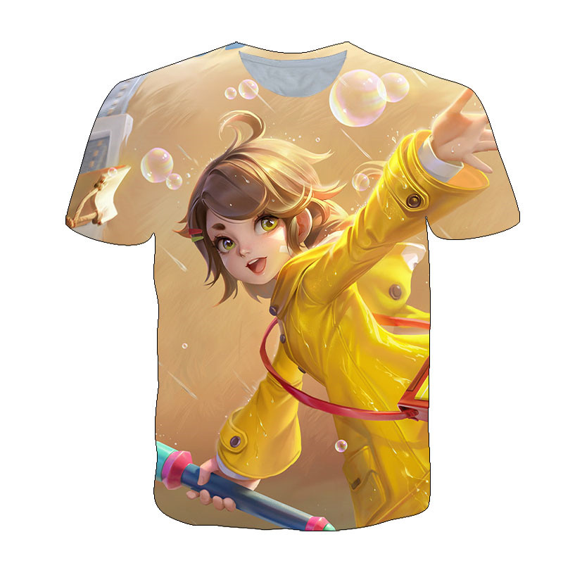 王者荣耀衣服王者荣耀马超无双飞将衣服3D印花男女短袖t恤夏青少年儿童cos上衣