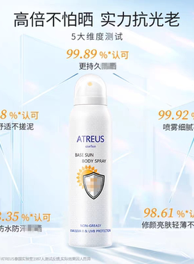 拍1发二泰国牛奶防晒喷雾