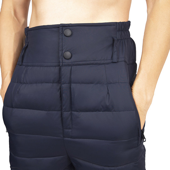 冬中老年羽绒裤加厚深档男外穿女内穿防风鹅绒加高腰宽松保暖棉裤