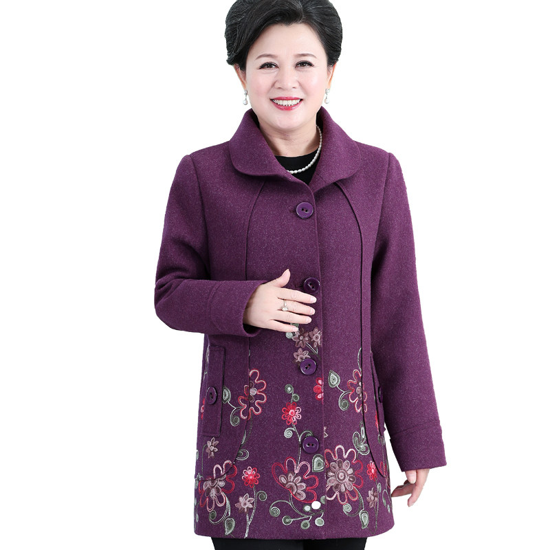 超胖妈妈装特体200斤中老年人秋装 闪闪情缘中老年女装