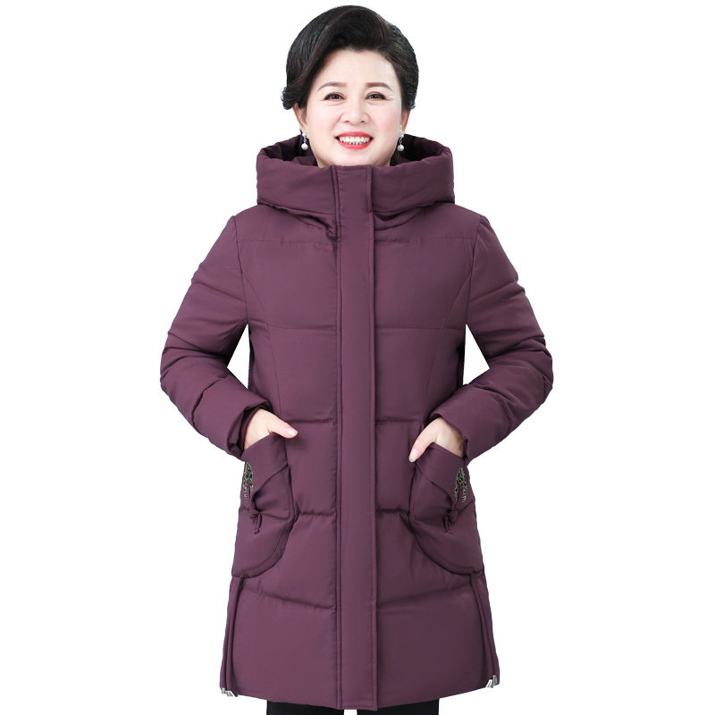 中老年女装200斤胖mm冬装加厚棉衣 闪闪情缘中老年女装