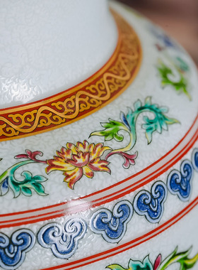 景德镇珐琅彩陶瓷居家摆件工艺品