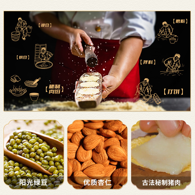 咀香园招牌夹肉杏仁饼经典铁桶圆罐 正宗广东特色手信送礼点心,淘宝优惠券,粉丝福利购,淘宝优惠卷