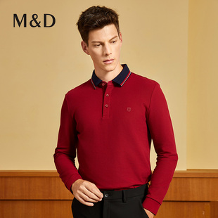 【火山岩发热】名盾男长袖Polo衫