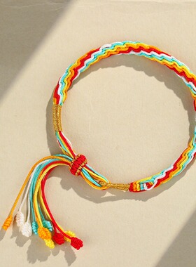 端午节五彩绳手链轮回绳