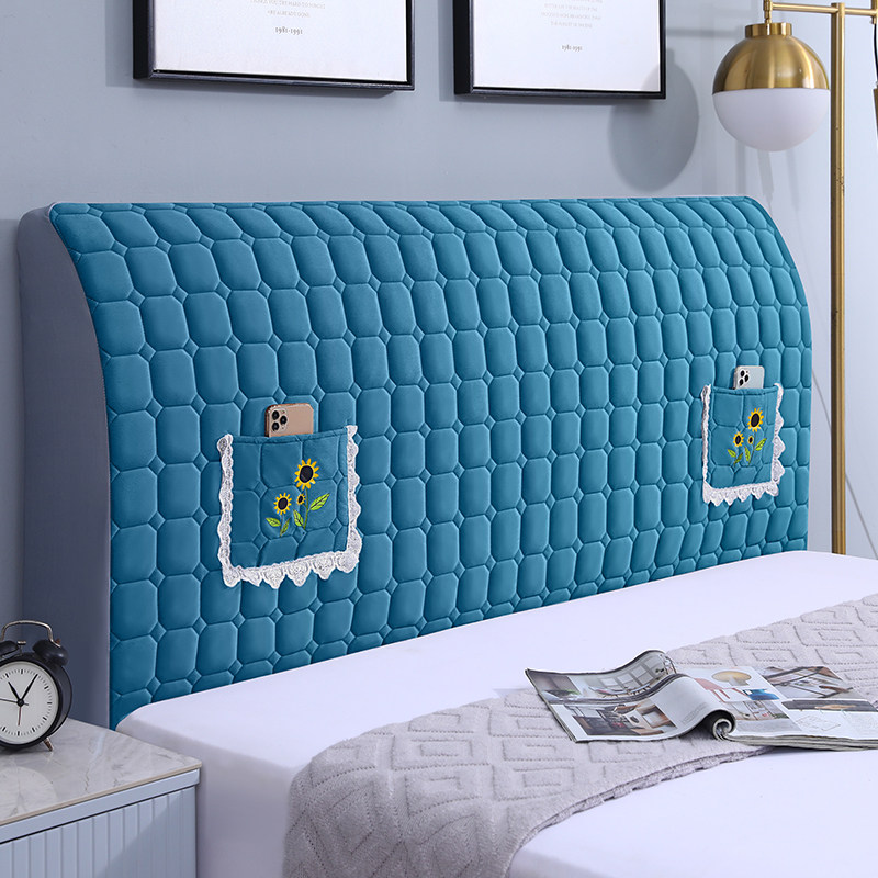 新款加厚欧式实木床头罩布艺防撞防尘简约床头套罩四季通用可拆洗,淘宝优惠券,粉丝福利购,淘宝优惠卷