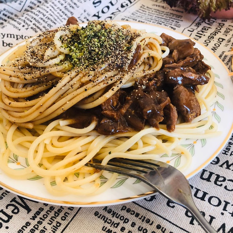 空刻意大利面牛肉AIRMETER空刻面肉酱番茄意粉速食拌面290g - 图0