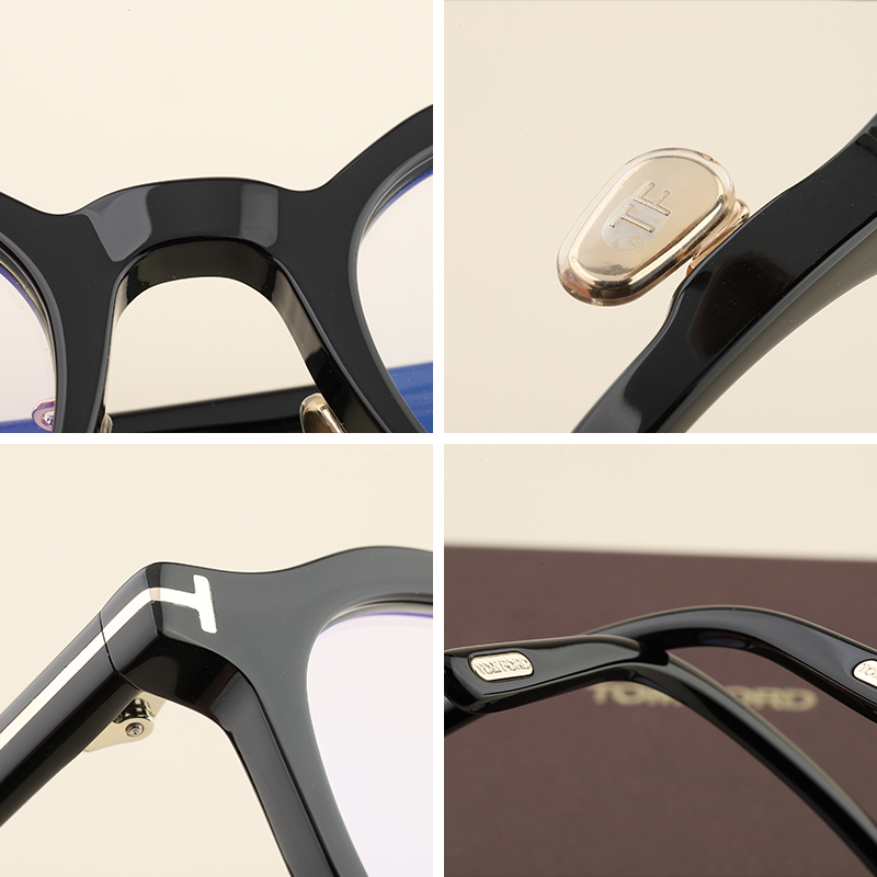 TOMFORD汤姆福特眼镜框女多边圆框板材可配度数近视镜架男 TF6011 - 图2