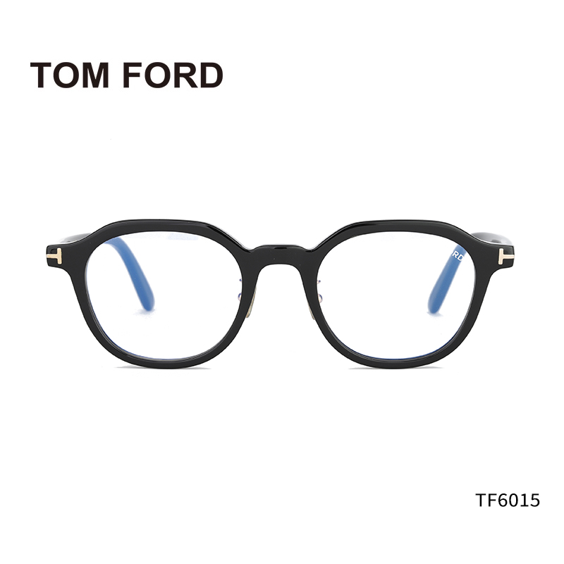 TOMFORD汤姆福特眼镜框女多边圆框板材可配度数近视镜架男 TF6011 - 图1