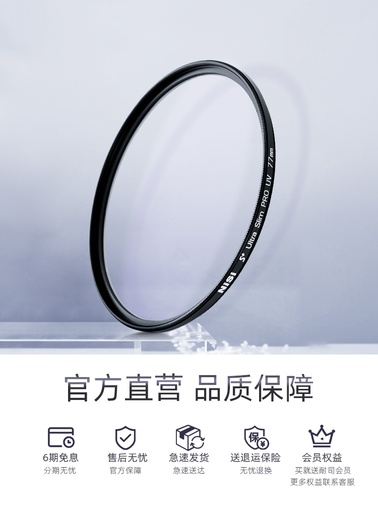 NISI耐司UV镜保护镜77mm适用索尼FE 24-105mm f/4 G OSS（SEL24105G）A7M4 R4 M3 R3 M2 R2 A7R A7S A9 A7 - 图3