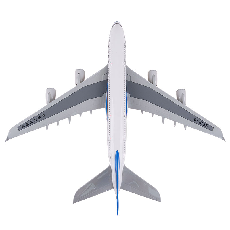 南航官方飞机模型空客A380机模29厘米民航客机高仿真纪念工艺品 - 图0