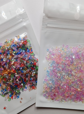 玻璃AB幻彩碎石diy材料