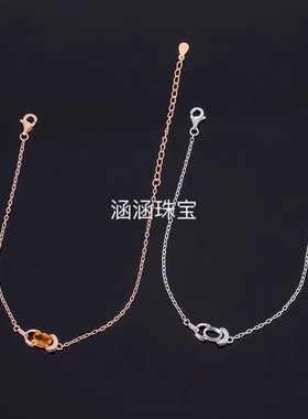 手链水晶玉石百搭银饰品