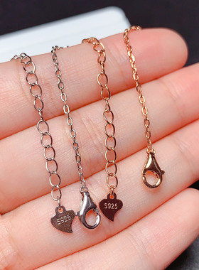 s925银手链空托心形8粒4*4mm甜美爱心款 学生 礼物未镶嵌  m