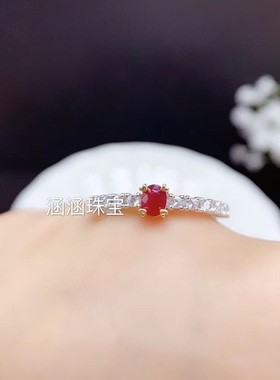 s925银戒指多尺寸空托椭圆形