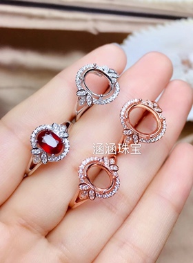 银饰品活口欧美风戒指空托