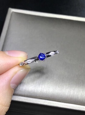 s925纯银戒指空托小清新简单精致