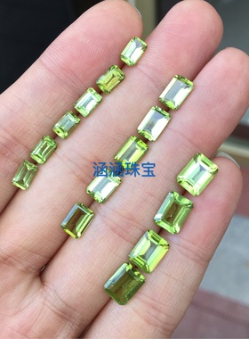 天然橄榄石裸石戒面等戒指吊坠