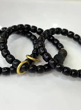other男女手链檀木手链黑曜石