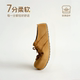 Belle bow thick-soled sheepskin Birkenstock toast shoes