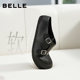 Belle Sheepskin Brogue Birkenstock Shoes Women's 2026 Brogue Monk Soft Sole Can Be Weared Outer Baotou Half Drag F6X1