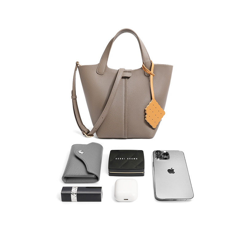 百丽2023春商场同款菜篮子水桶包 百丽女士包袋