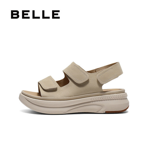 百丽休闲凉鞋女士2025夏季新款厚底勃肯鞋软底凉鞋子D9J2DBL5 - 图0