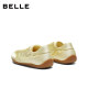 Belle jellybean thin-soled retro moral training shoes for women 2026 new satin sports and casual shoes HG005BM6 pre-