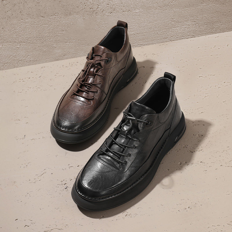 百丽男鞋冬季加绒高帮黑色板休闲皮鞋商务鞋商场款爸爸鞋8CS01DM3,淘宝优惠券,粉丝福利购,淘宝优惠卷