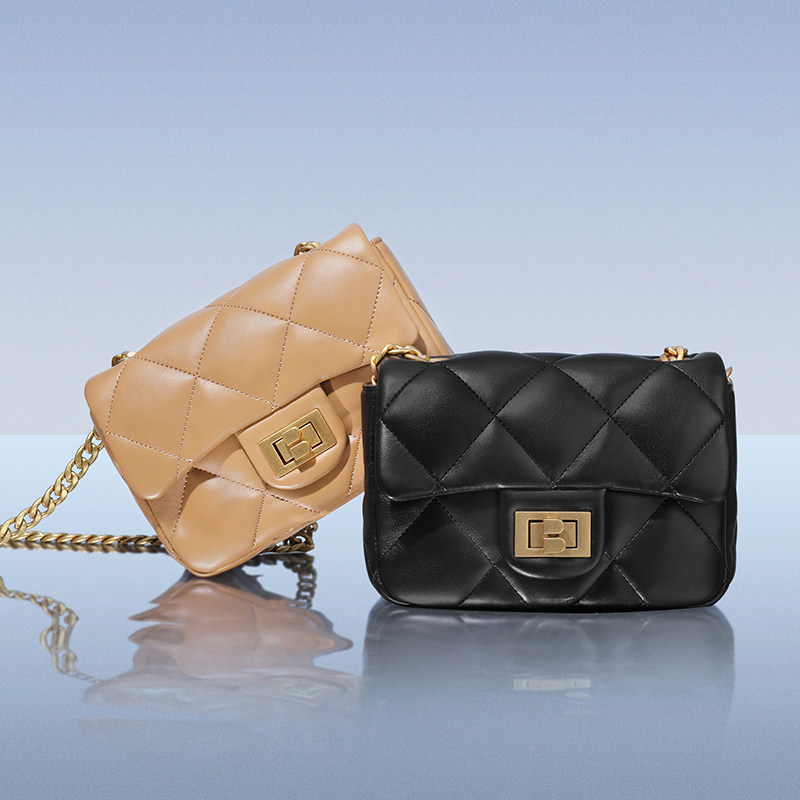 百丽2023春商场同款x6617ax3菱格包 百丽女士包袋