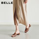 Belle Women's Shoes Flat Slippers 2026 Summer New Style Can Be Weared Outside Beach Slippers