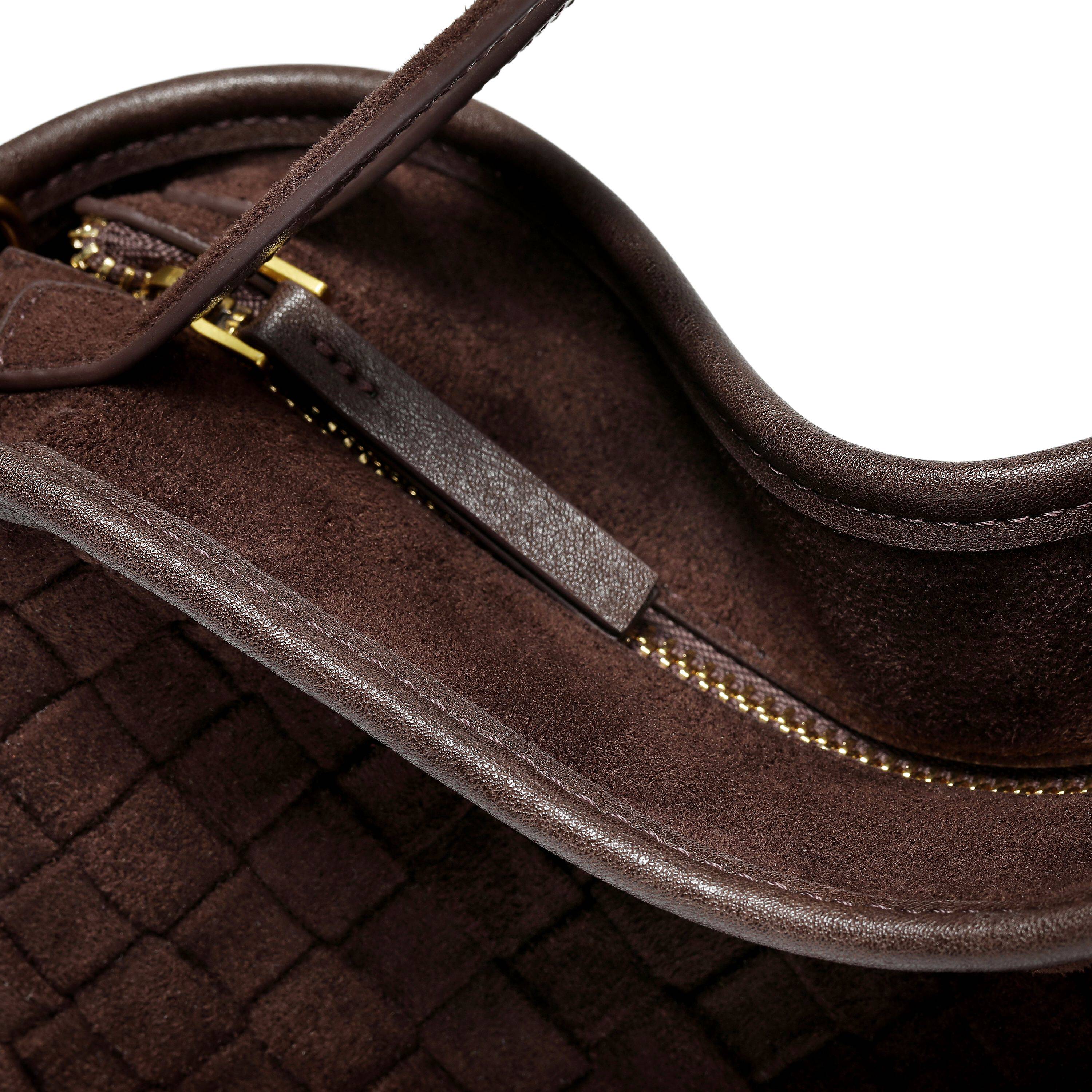 百丽包包女25冬商场同款绒布编织拼接单肩斜挎手提托特包BL883DX5,淘宝优惠券,粉丝福利购,淘宝优惠卷