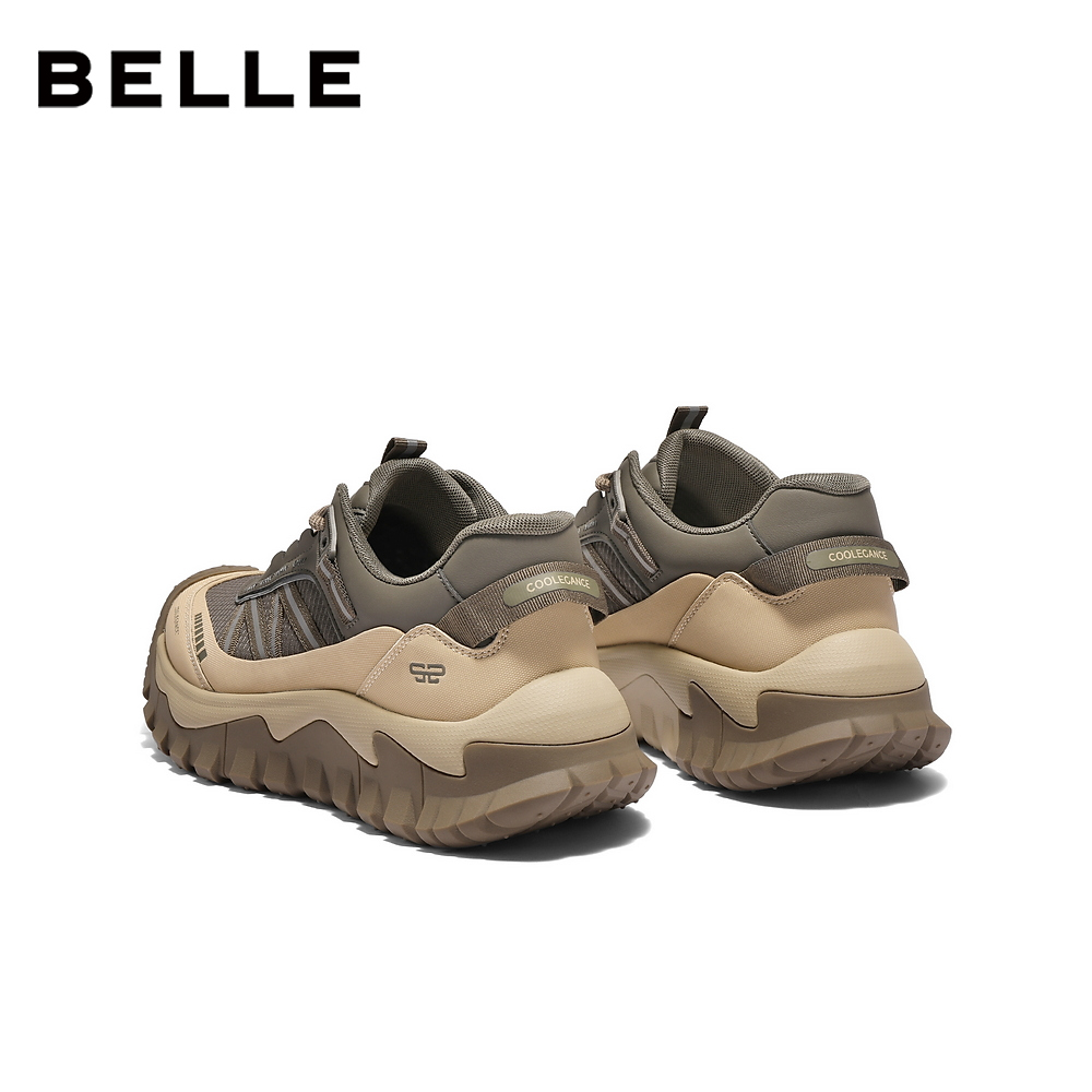 百丽男鞋厚底增高休闲运动鞋男士25冬新款户外登山健步鞋8XK01DM5 - 图2