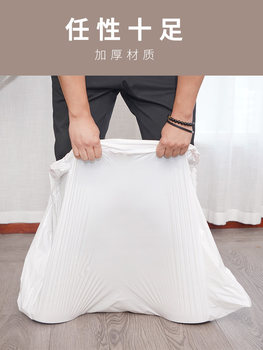 Lazy man no-shovel cat litter bag cat litter box cat toilet bag large thickened disposable plastic bag garbage bag 10 pieces