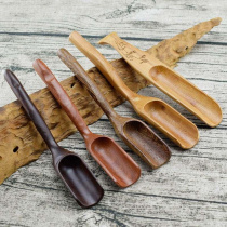 Black Sandalwood Tea Spoon Teaspoon Teaspoon Tea Channel Zero for tea Tea Scoop Spoon Flowers Pear Wood Tea Spoon Tea Spoon Tea Accessories