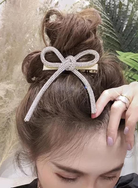 蝴蝶结发夹订婚结婚发饰新娘头饰