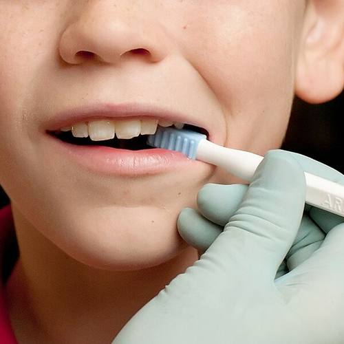 美国ARK 蓝色纹理头口腔感觉棒 口腔按摩棒 感知觉训练工具 - 图0