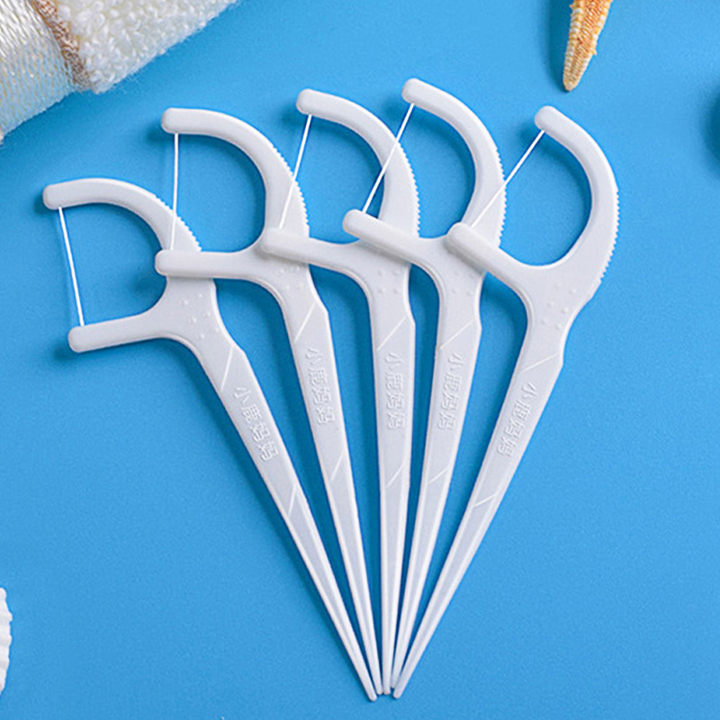 安全盒装超细扁剔牙线掏尖头牙线棒 薇芳居家日用牙线/牙线棒