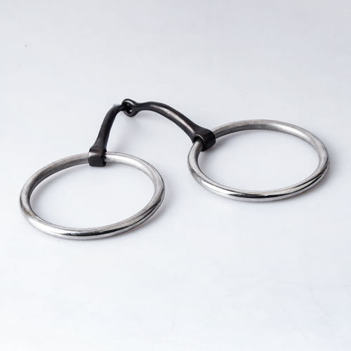 Cavassion游环钨钢两节衔铁马具嚼子马术用品装备口衔8209263 - 图1