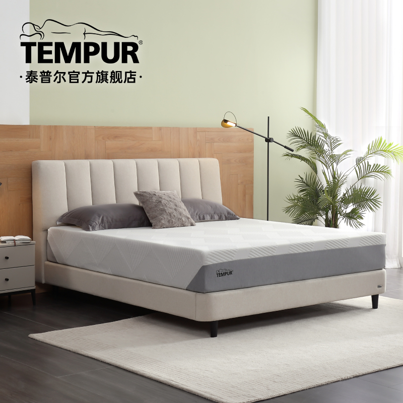 TEMPUR泰普尔悦梦布艺床架实木仿羊绒排骨架1.8m 双人床