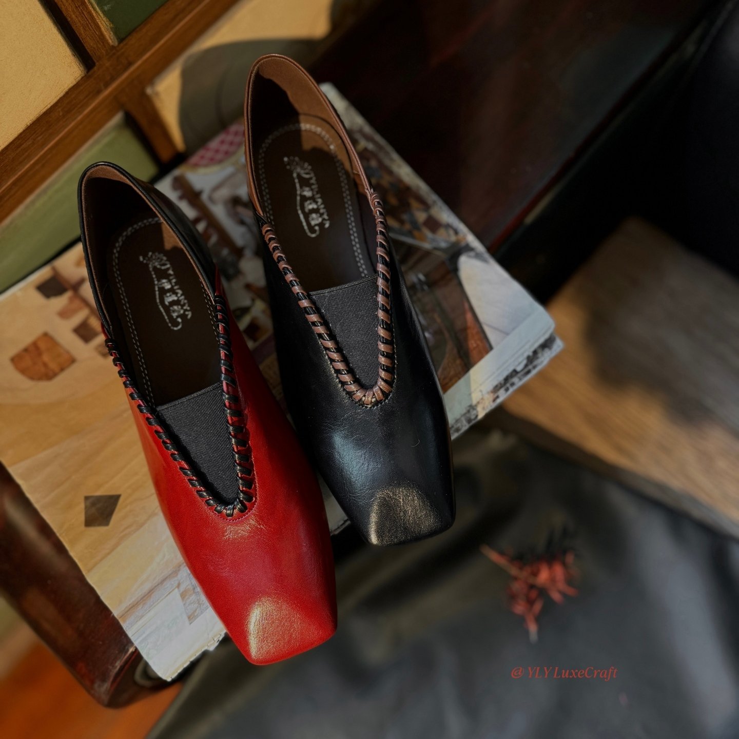 2105-3时尚拼色低跟中口单鞋女大码法式复古粗跟通勤皮鞋春季新款,淘宝优惠券,粉丝福利购,淘宝优惠卷