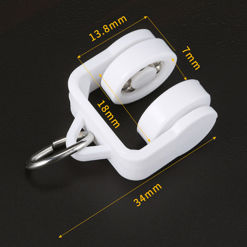 【滚珠弯轮】老式窗帘滑轮工字轨滚轮挂钩扣环辅料轨道配件走珠轮,淘宝优惠券,粉丝福利购,淘宝优惠卷