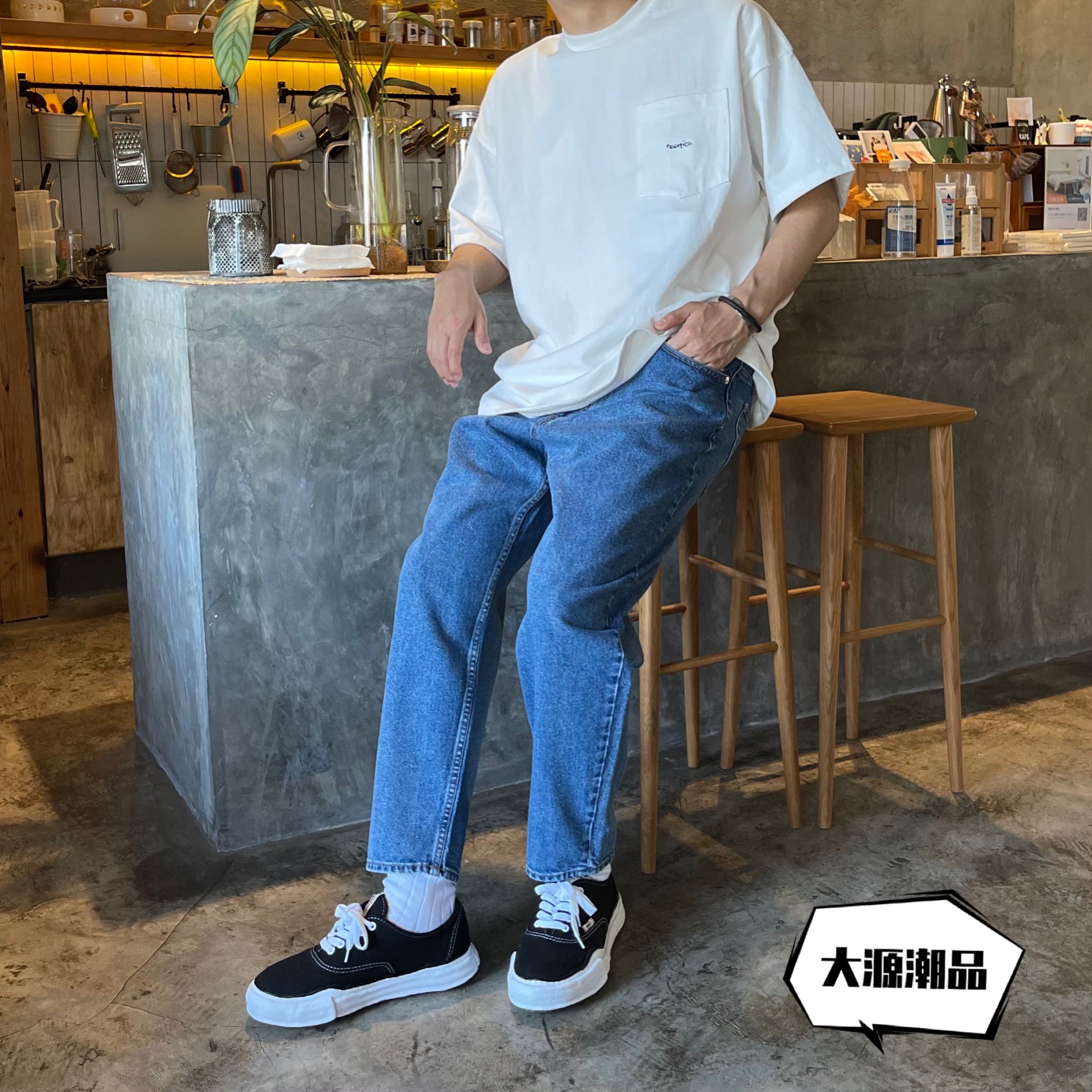 割引クーポン配布中!! DESCENDANT 1995 BAGGY JEANS