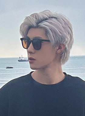 潮酷黑框茶色墨镜男女防晒显瘦