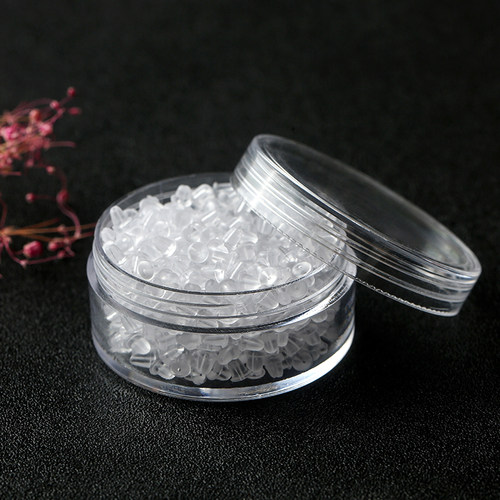 透明耳堵硅胶耳钉塞耳饰耳环堵防掉扣后耳塞耳帽耳扣防滑固定胶塞 - 图0